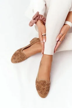 Clearance Buty Sergio Leone Ażurowe Mokasyny Sergio Leone BL627 Rude