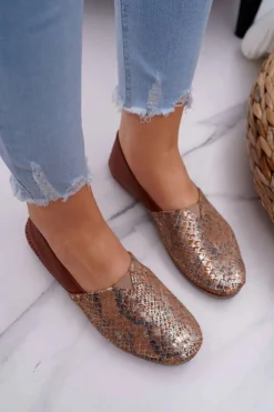 Damskie Maciejka Baleriny Damskie Brązowe 1930A-29/00-6