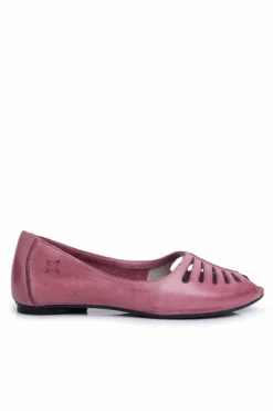 Maciejka Baleriny Skórzane|Baleriny Klasyczne*Baleriny Damskie Skórzane Różowe 03497-15