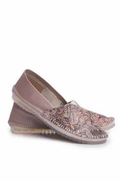 Damskie Maciejka Baleriny Damskie Skórzane Beżowe 01930-59/00-0