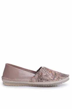 Damskie Maciejka Baleriny Damskie Skórzane Beżowe 01930-59/00-0