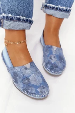 Maciejka Baleriny Skórzane|Baleriny Klasyczne*Baleriny Damskie Niebieskie 01930-72/00-0