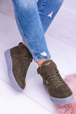 Online Big Star Shoes Big Star Sneakersy Trampki Khaki BB274648