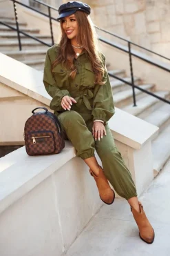 New Big Star Shoes Botki Damskie Na Słupku Skórzane Big Star Camel GG274330