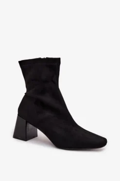 Online Boto Botki Damskie Na Słupku Z Eko Zamszu Olianne