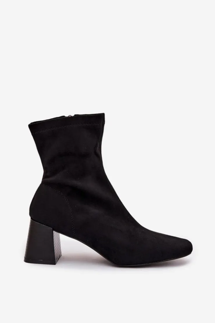 Online Boto Botki Damskie Na Słupku Z Eko Zamszu Olianne