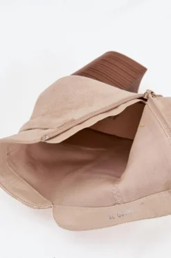 Boto Botki Na Słupku|Botki Na Obcasie*Botki Damskie Na Słupku Z Frędzlami Jasnobeżowe Rosabella Beżowy