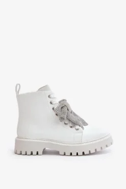 Boto Botki Sznurowane|Czarne Botki*Botki Damskie Z Kokardą Białe Ocenttia