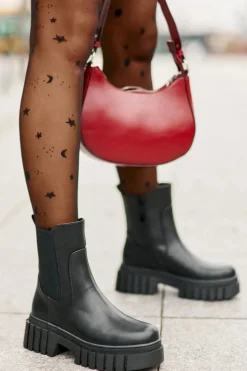 New Damskie buty S.Barski Botki Sztyblety Ocieplane Na Zamek S.Barski HY42-975 Czarne