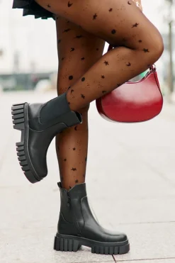 New Damskie buty S.Barski Botki Sztyblety Ocieplane Na Zamek S.Barski HY42-975 Czarne