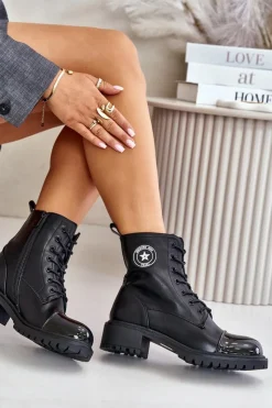 Online Boto Botki Workery Na Zamek Ocieplane Czarne Soratta