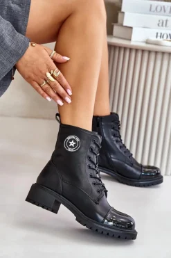 Online Boto Botki Workery Na Zamek Ocieplane Czarne Soratta