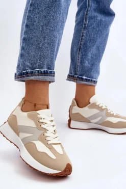 Damskie Boto Buty Sportowe Damskie Beżowe Chloette