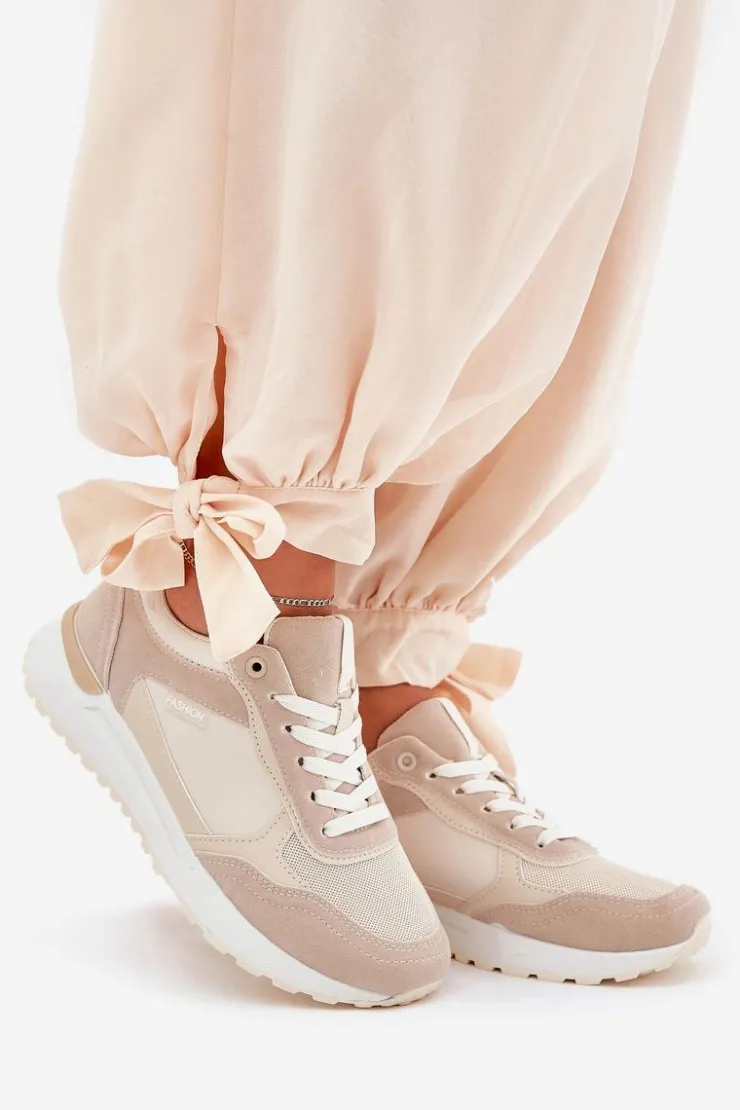 Sale Boto Buty Sportowe Damskie Beżowe Laaksona