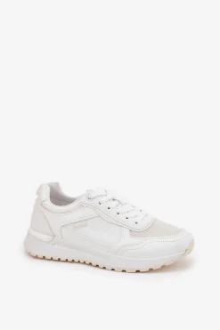 Online Boto Buty Sportowe Damskie Białe Laaksona Biały