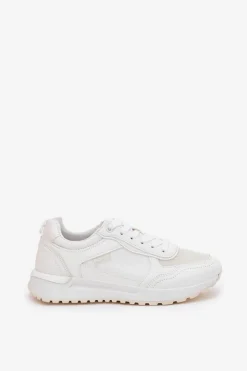 Online Boto Buty Sportowe Damskie Białe Laaksona Biały