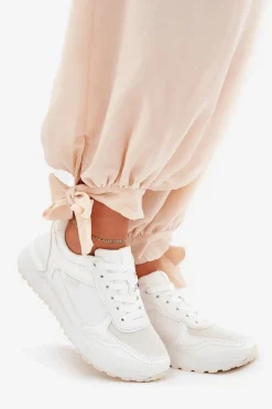 Online Boto Buty Sportowe Damskie Białe Laaksona Biały