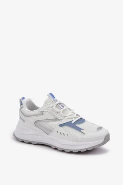 Damskie Big Star Shoes Buty Sportowe Damskie Big Star NN274A094 HI-POLY SYSTEM Biało-Niebieskie