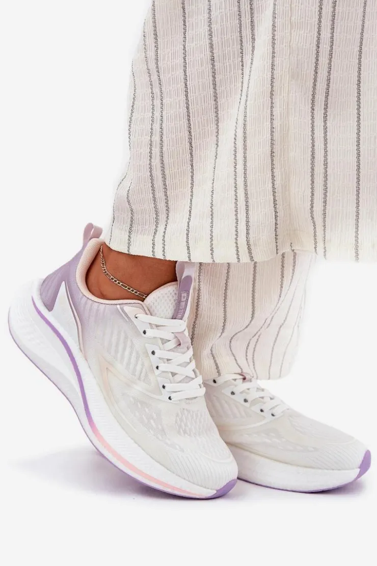 Big Star Shoes Buty Sportowe Big Star|Sneakersy Damskie*Buty Sportowe Damskie Big Star RR274A161 HI-POLY SYSTEM Białe Biały