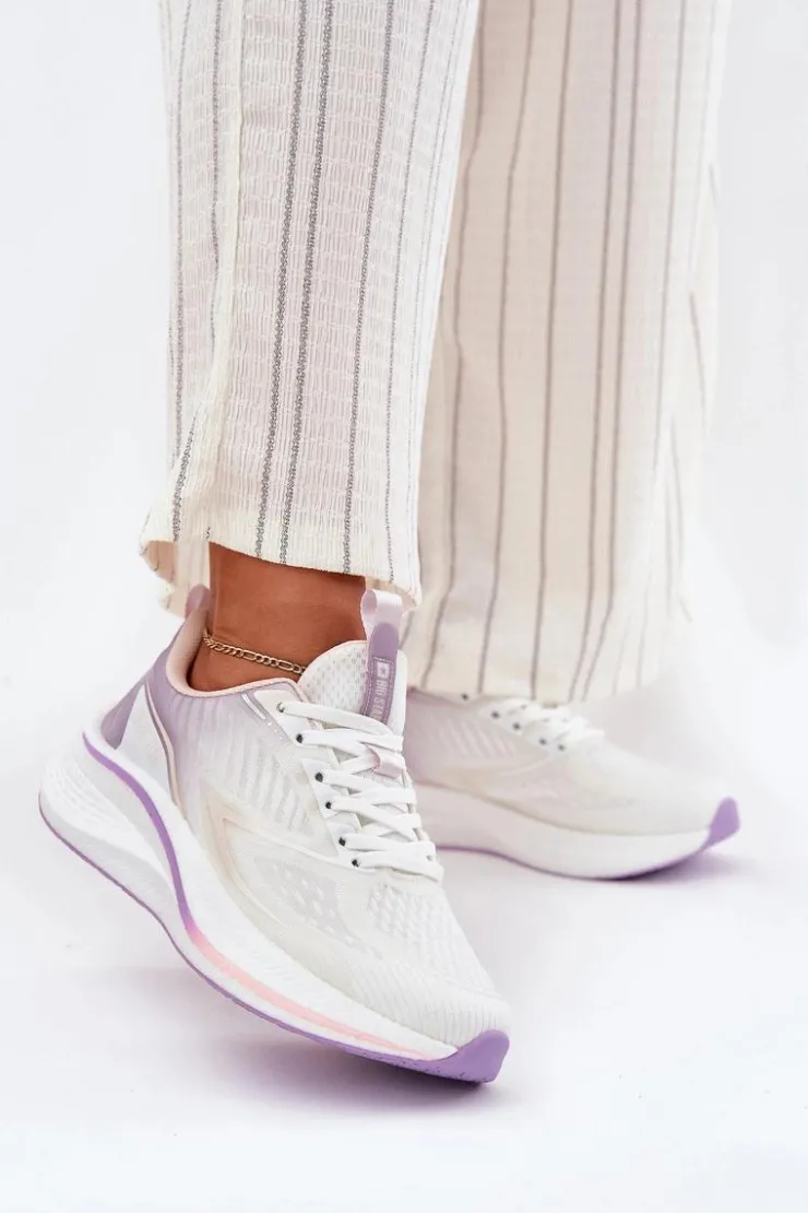 Big Star Shoes Buty Sportowe Big Star|Sneakersy Damskie*Buty Sportowe Damskie Big Star RR274A161 HI-POLY SYSTEM Białe Biały