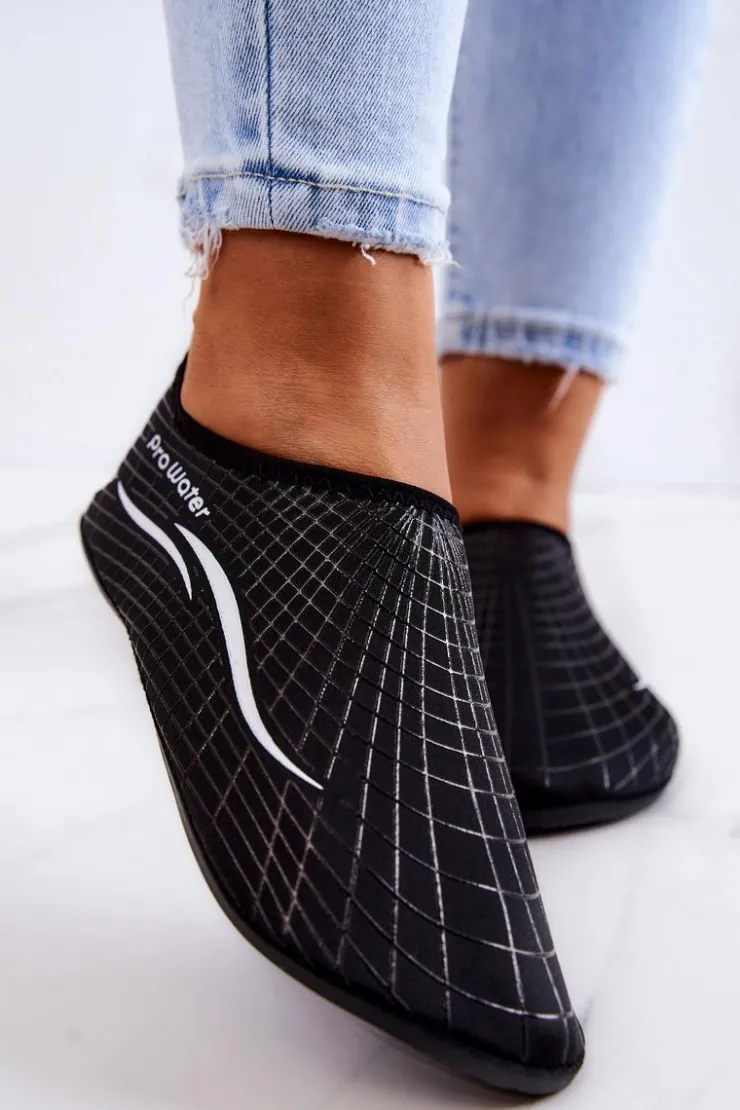 Damskie Boto Buty Sportowe Damskie Do Wody ProWater 22-4-013L Czarne