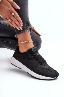 4F Buty Sportowe Na Platformie*Buty Sportowe Damskie RSS2SPOF056 Czarne