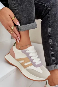 Boto Sneakersy Damskie|Buty Sportowe Na Platformie*Buty Sportowe Damskie Na Platformie Multikolor Emidi Wielokolorowy