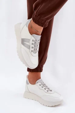 Damskie Buty damskie Vinceza Buty Sportowe Damskie Na Platformie Vinceza 58510 Białe