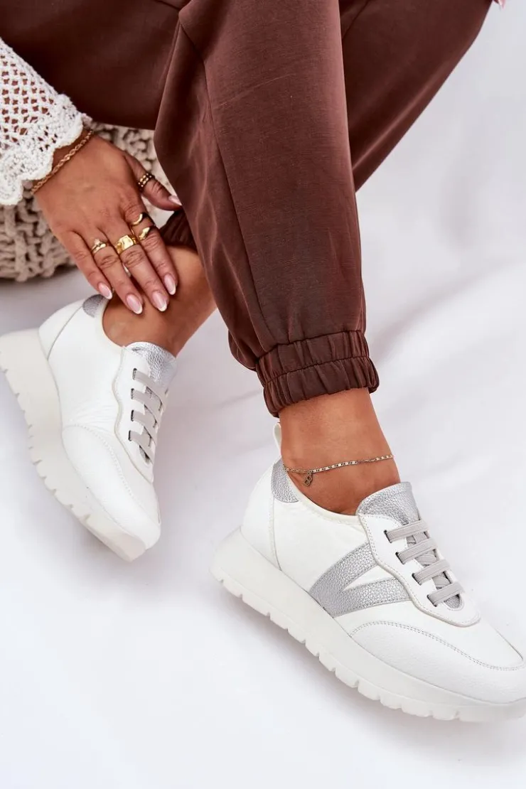 Damskie Buty damskie Vinceza Buty Sportowe Damskie Na Platformie Vinceza 58510 Białe