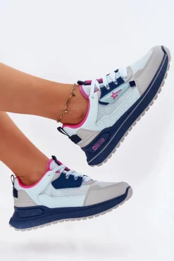 Damskie Big Star Shoes Buty Sportowe Damskie Na Platformie Big Star RR274A225 HI-POLY SYSTEM e