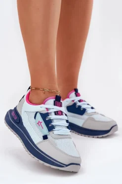 Damskie Big Star Shoes Buty Sportowe Damskie Na Platformie Big Star RR274A225 HI-POLY SYSTEM e