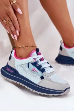 Damskie Big Star Shoes Buty Sportowe Damskie Na Platformie Big Star RR274A225 HI-POLY SYSTEM e