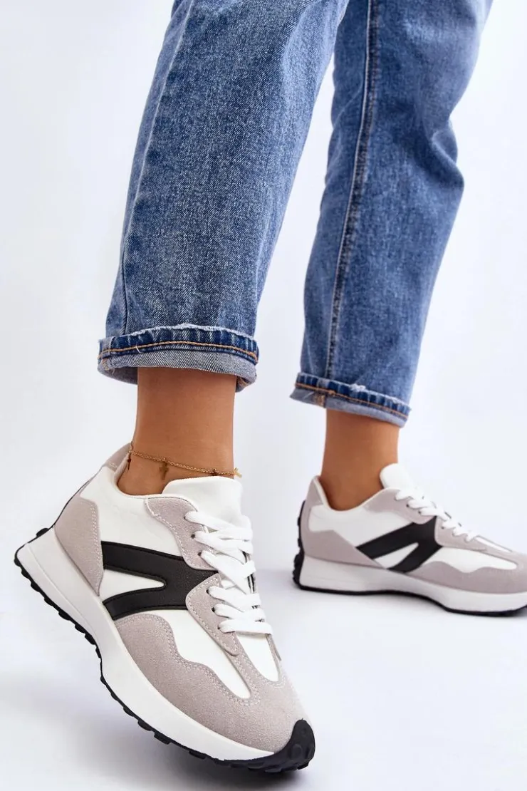 Boto Buty Sportowe Na Platformie|Sneakersy Damskie*Buty Sportowe Damskie Szare Chloette