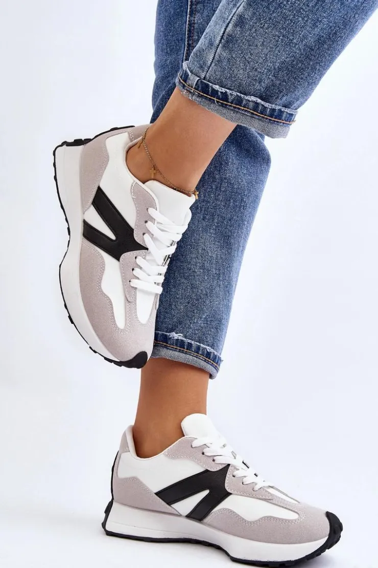 Boto Buty Sportowe Na Platformie|Sneakersy Damskie*Buty Sportowe Damskie Szare Chloette