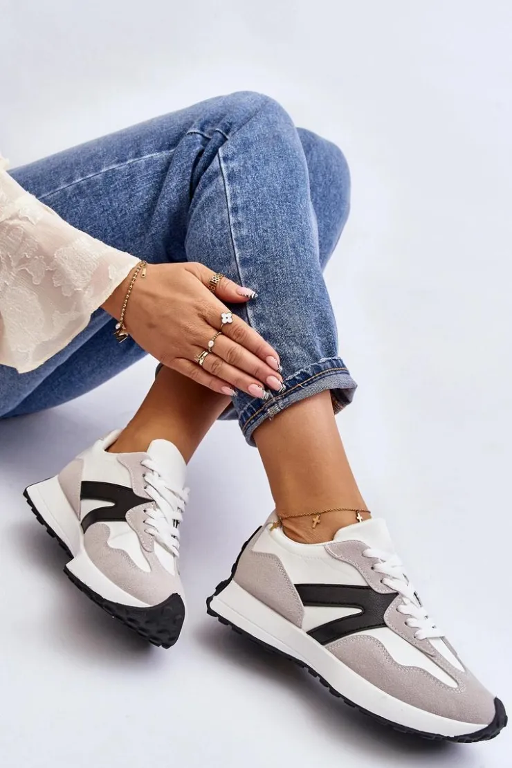 Boto Buty Sportowe Na Platformie|Sneakersy Damskie*Buty Sportowe Damskie Szare Chloette