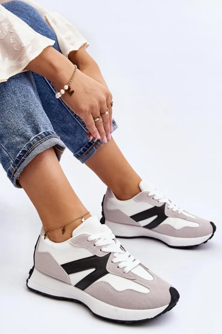 Boto Buty Sportowe Na Platformie|Sneakersy Damskie*Buty Sportowe Damskie Szare Chloette