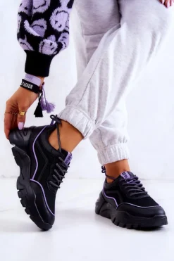 Outlet Big Star Shoes Buty Sportowe Memory Foam Big Star JJ274786 Czarne