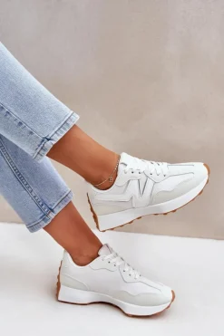 Boto Buty Sportowe Sneakersy Damskie Białe Britma