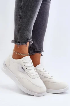 Boto Sneakersy Damskie*Buty Sportowe Sneakersy Damskie Białe Vovella Biały
