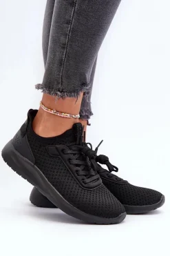 Hot 4F Buty Sportowe Sneakersy Damskie RSS2LOWF055 Czarne