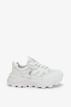 Discount Boto Buty Sportowe Sneakersy Damskie Na Grubej Podeszwie Białe Prononice Biały