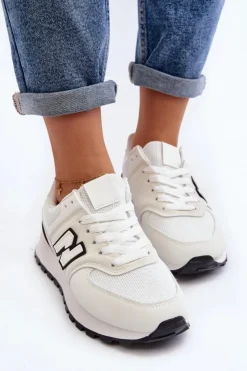 Damskie Boto Buty Sportowe Sneakersy Damskie Białe Alettesa