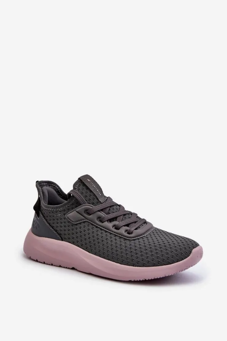 Online 4F Buty Sportowe Sneakersy Damskie RSS2LOWF055 Ciemnoszare