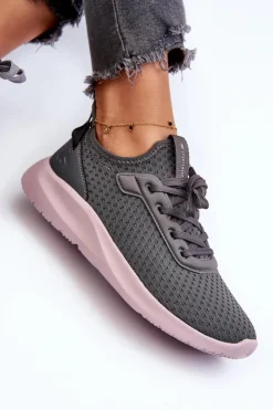 Online 4F Buty Sportowe Sneakersy Damskie RSS2LOWF055 Ciemnoszare
