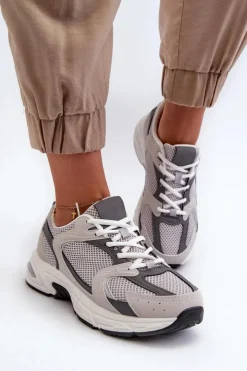 Damskie Boto Buty Sportowe Sneakersy Damskie Szare Kildia