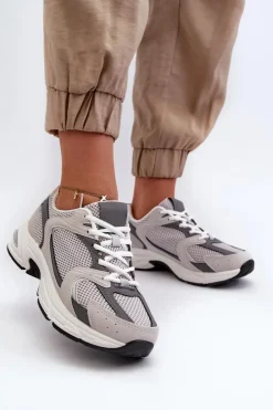 Damskie Boto Buty Sportowe Sneakersy Damskie Szare Kildia