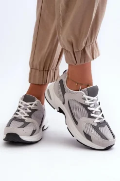 Damskie Boto Buty Sportowe Sneakersy Damskie Szare Kildia