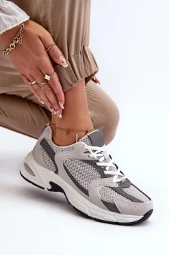 Damskie Boto Buty Sportowe Sneakersy Damskie Szare Kildia
