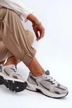 Damskie Boto Buty Sportowe Sneakersy Damskie Szare Kildia