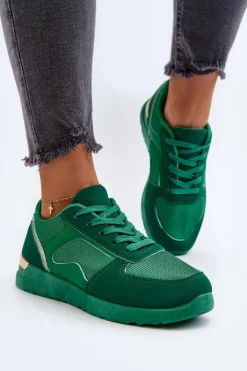 Damskie Boto Buty Sportowe Sneakersy Damskie Zielone Kleffaria